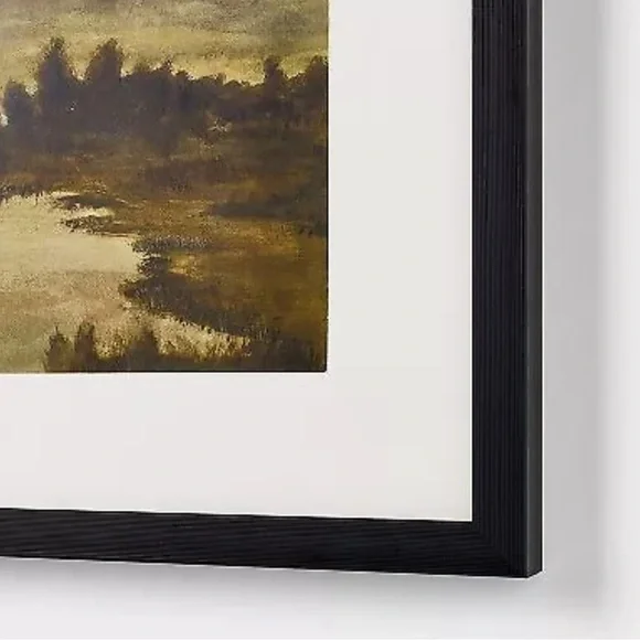 20"x16" Marshland at Dusk Framed Wall Art - Threshold designed with Studio McGee - Picture 3 of 4